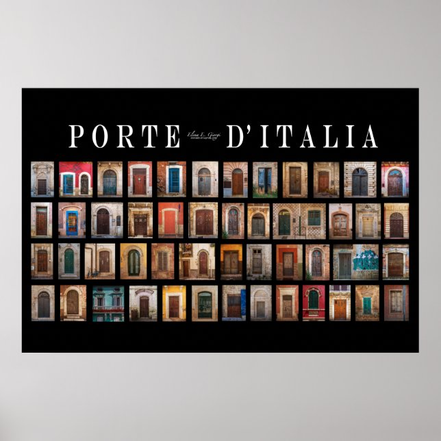 Poster Portas italianas (Porte d'Italia) (Frente)