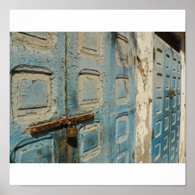 Póster portas rachadas (Frente)