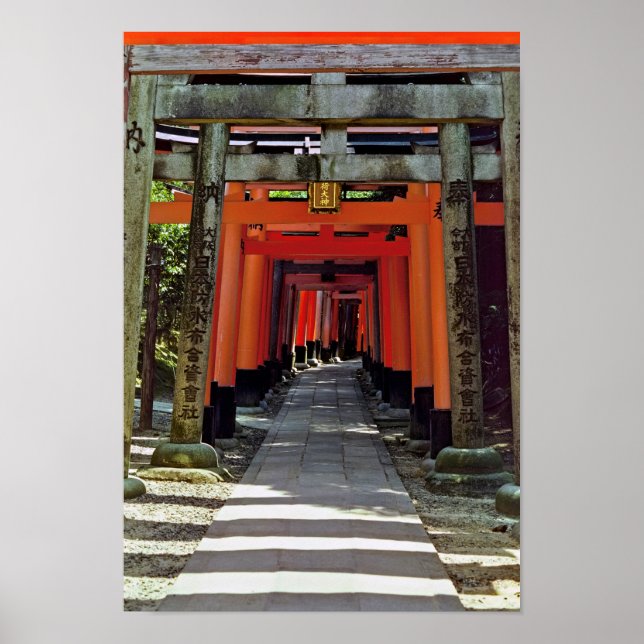 Poster Portas Torii - Quioto, Japão, Ásia (Frente)