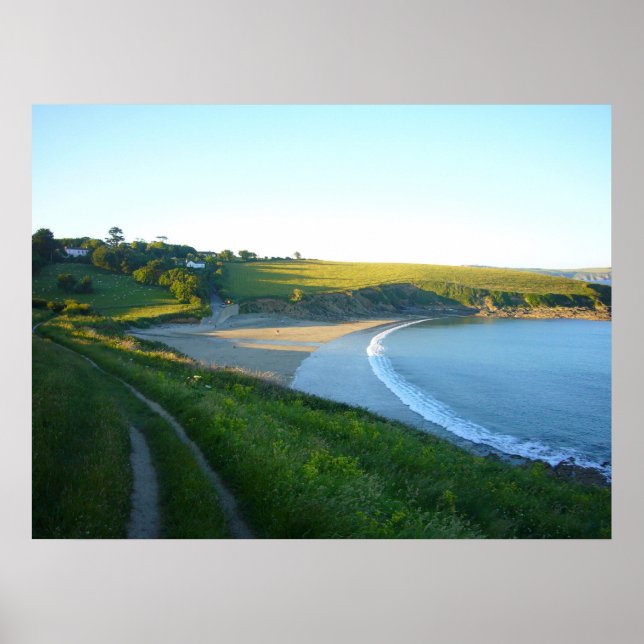 Poster Porthcurnick Beach (Frente)