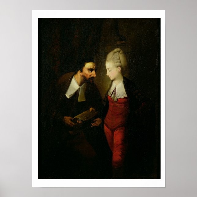 Poster Portia e Shylock de "O Merchante de Veneza" A (Frente)