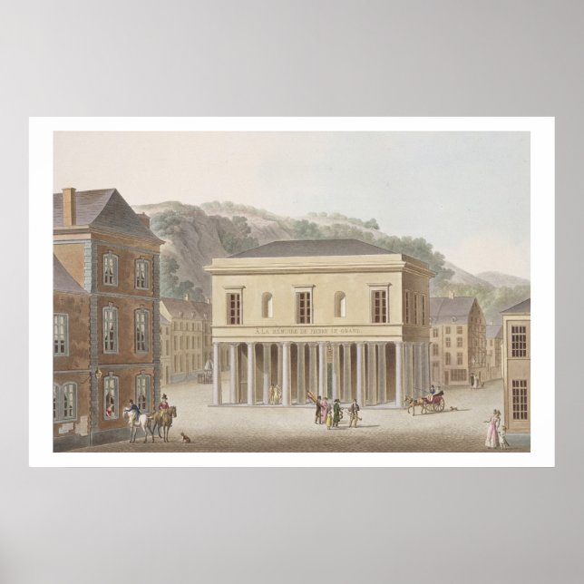 Póster Portico da Fonte de Pouhon em Spa, de 'Ch (Frente)