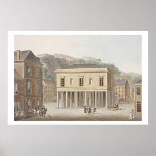 Póster Portico da fonte de Pouhon em termas, 'do Ch