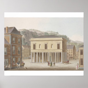 Poster Portico da fonte de Pouhon em termas, 'do Ch