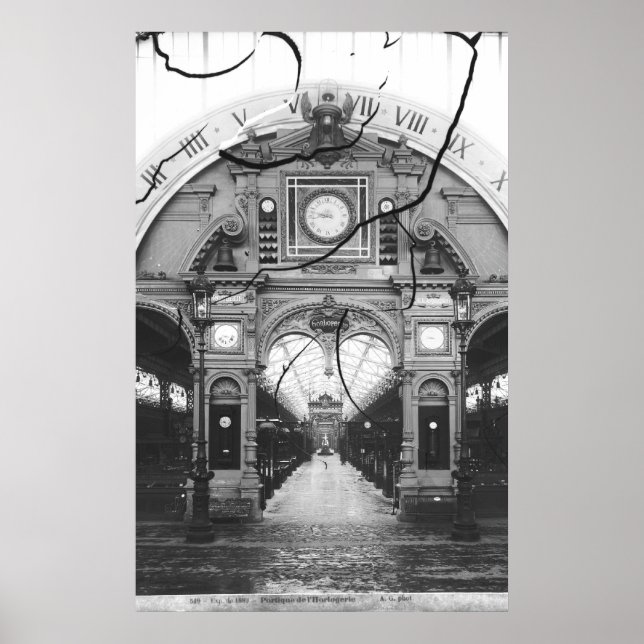 Póster Portico do Pavilhão da Horologia (Frente)