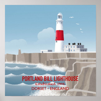 Poster Portland Bill Lighthouse
