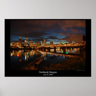 Póster Portland do centro, Oregon
