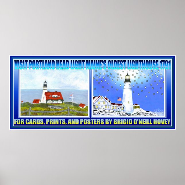 Póster Portland Head Light e WINTER 3 USAM ESTE (Frente)