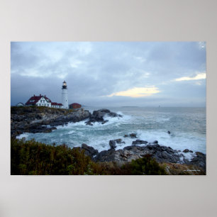 Póster Portland Head Lighthouse at Sunrise