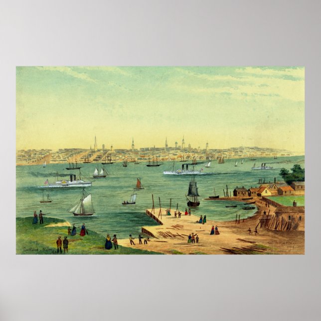Póster Portland, Maine 1854 (Frente)