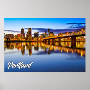 Poster Portland, Oregon, No Sunset