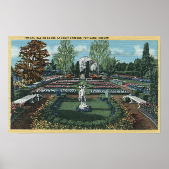 Póster Portland, Oregon - Tribunal Formal Italiano (Frente)