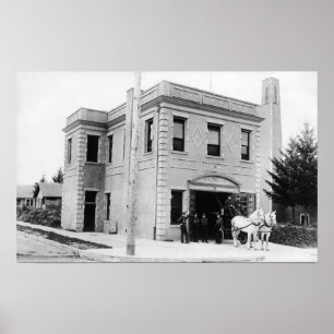 Póster Portland, OU carro do cavalo do quartel dos