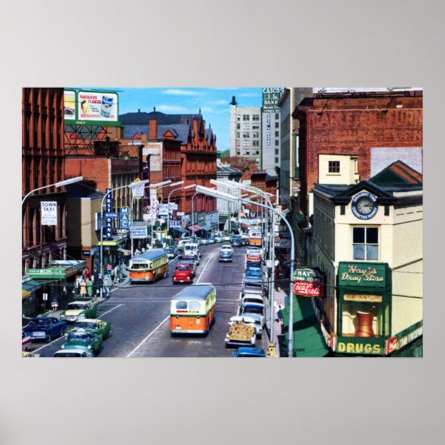 Póster Portland, Rua do Congresso Maine, por volta de 196 (Frente)