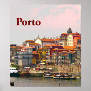 Poster Porto através do Douro