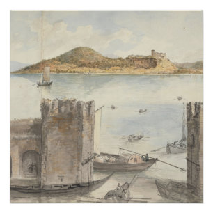 Póster Porto de Arona (1795) Charles Gore