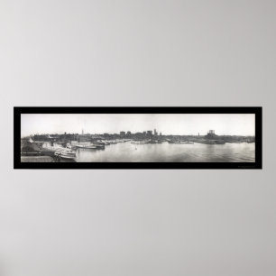 Póster Porto de Baltimore, foto 1912 da DM