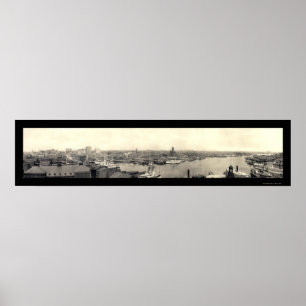 Póster Porto de Baltimore MD Photo 1905