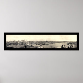 Póster Porto de Baltimore MD Photo 1905