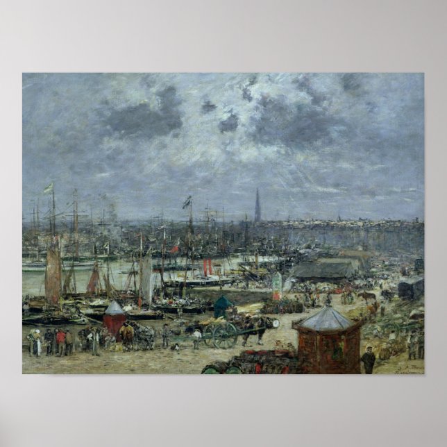 Póster Porto de Bordéus, 1874 (Frente)