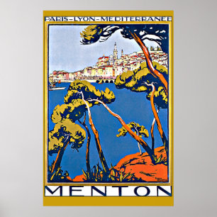 Póster Porto de Menton France
