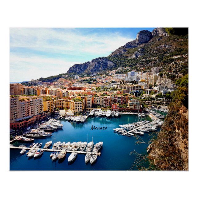 Póster Porto de Mônaco (Frente)
