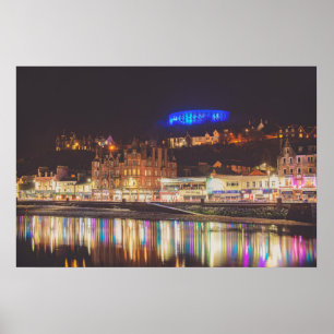 Poster Porto de Oban na noite