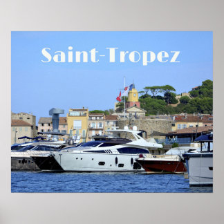 Poster Porto de Saint-Tropez, Côte d'Azur