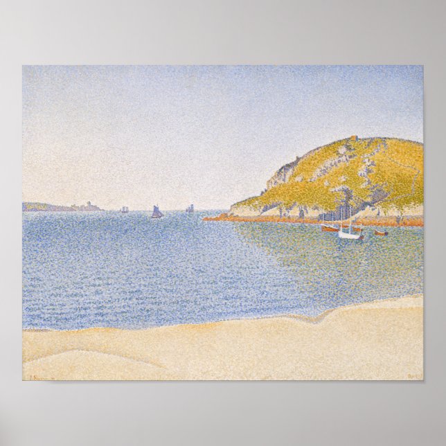 Póster Porto de Santo-costa de Paul Signac (Frente)
