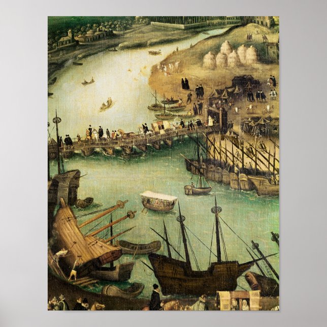 Póster Porto de Sevilha, c.1590 (Frente)