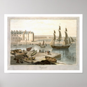 Póster Porto de Weymouth, 'de uma viagem em torno do