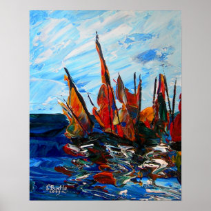 Póster Porto do au de Voiliers um bainet 2009