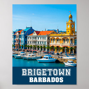 Poster Porto Histórico de Bridgetown e Charme Caribenho