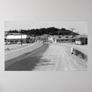 Poster Porto Orford, fotografia da opinião da cidade de