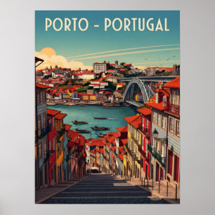 Poster Porto, Portugal - Cidade e Rio