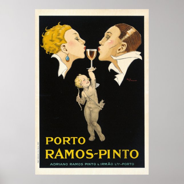 Poster Porto Ramos Pinto por René Vincent - Francês Vinta (Frente)