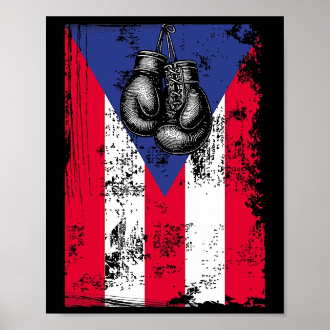 Poster Porto Rico Boxing (Frente)