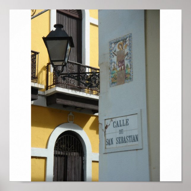 Póster Porto Rico Calle San Sebastian (Frente)