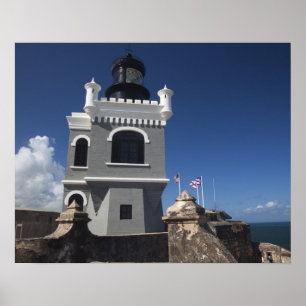 Póster Porto Rico, San Juan, Velho San Juan, El Morro