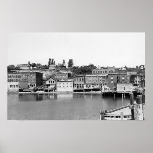 Poster Porto Townsend, opinião Photograp da cidade do