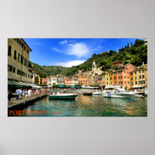 Póster portofino italia
