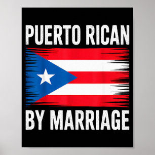 Poster Portorriquenho por casamento Porto Rico