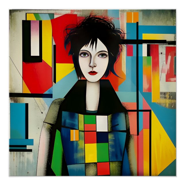 Póster Portrait art moderne (Frente)