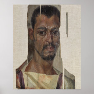 Póster Portrait from Fayum (encaustic wax on wood)