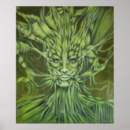 Poster Portrait Green Isma