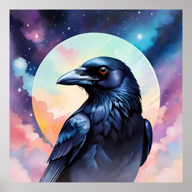Poster Portrait of a crow (Frente)