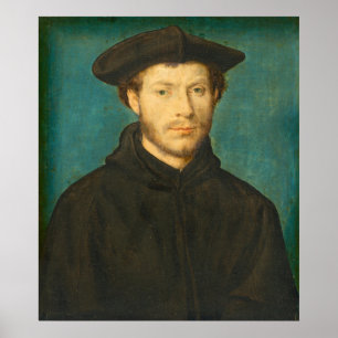 Poster Portrait of a Man - Corneille de Lyon Fine Art