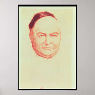 Poster Portrait of Charles Augustin Sainte-Beuve