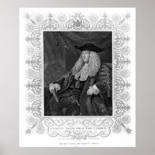 Poster Portrait of Charles Pratt, 1st Earl Camden