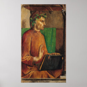 Póster Portrait of Dante Alighieri , c.1475